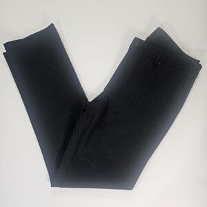 DKNY Jeans Womens Dress Pants Size Medium Black Pinstriped Dark Academia Bottoms
